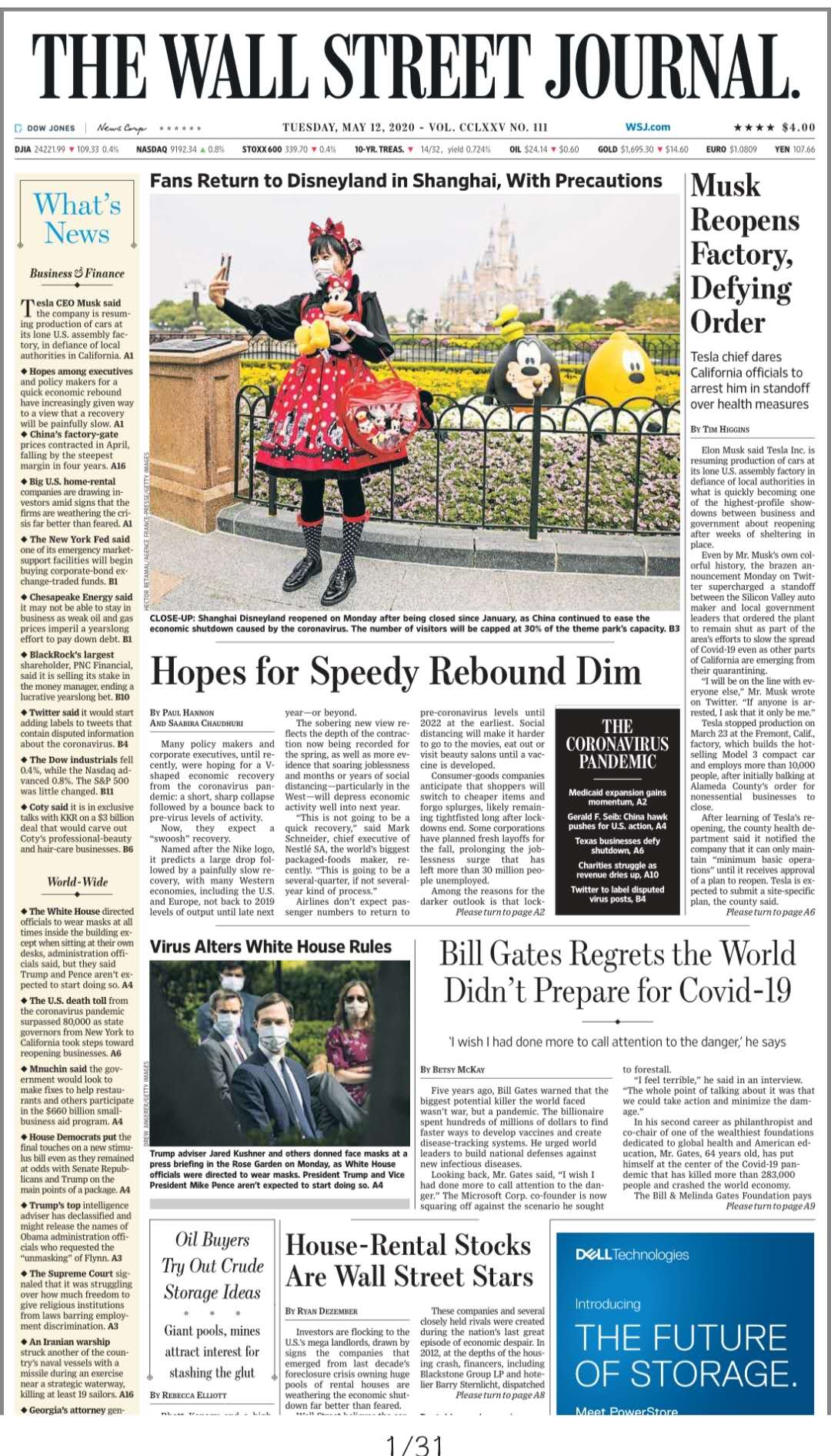 THE WALL STREET JOURNAL MAY 12, 2020