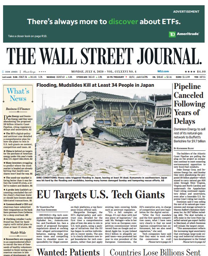 THE WALL STREET JOURNAL JUL 6, 2020
