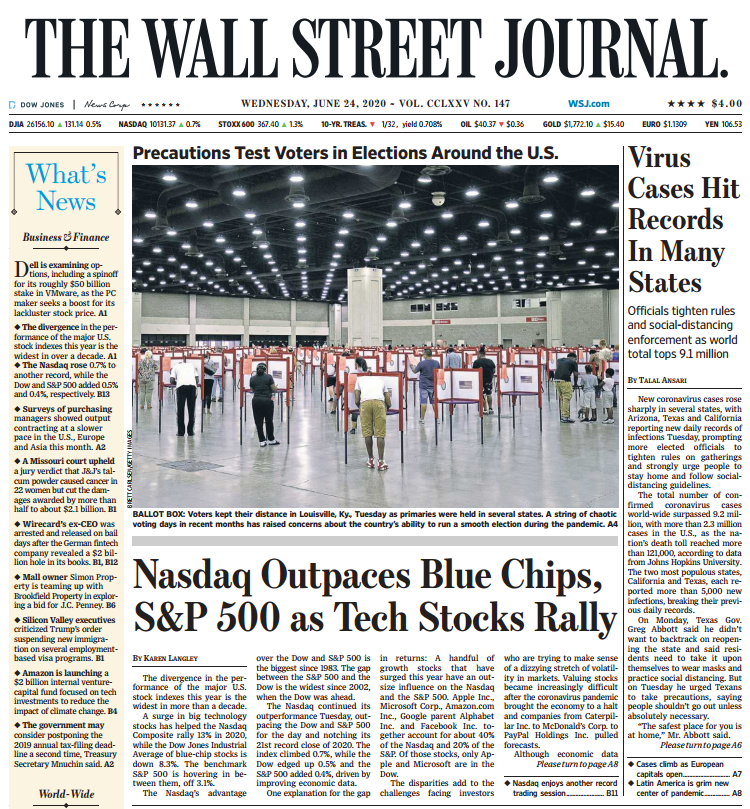 THE WALL STREET JOURNAL JUN 24, 2020