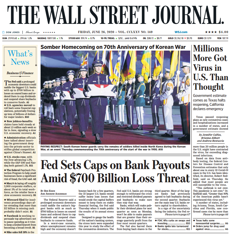 THE WALL STREET JOURNAL JUN 26, 2020