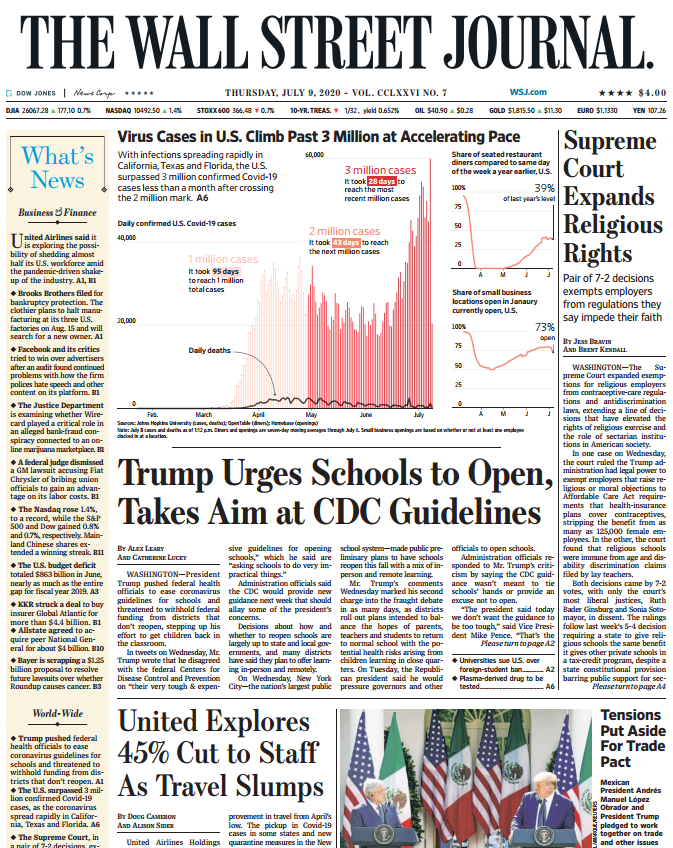 THE WALL STREET JOURNAL JUL 9, 2020