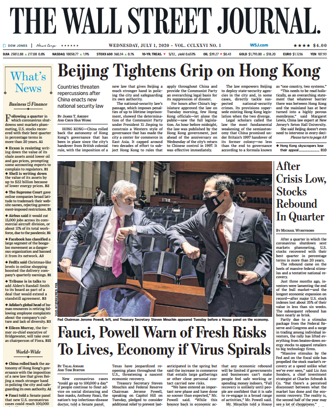 THE WALL STREET JOURNAL JUL 1, 2020