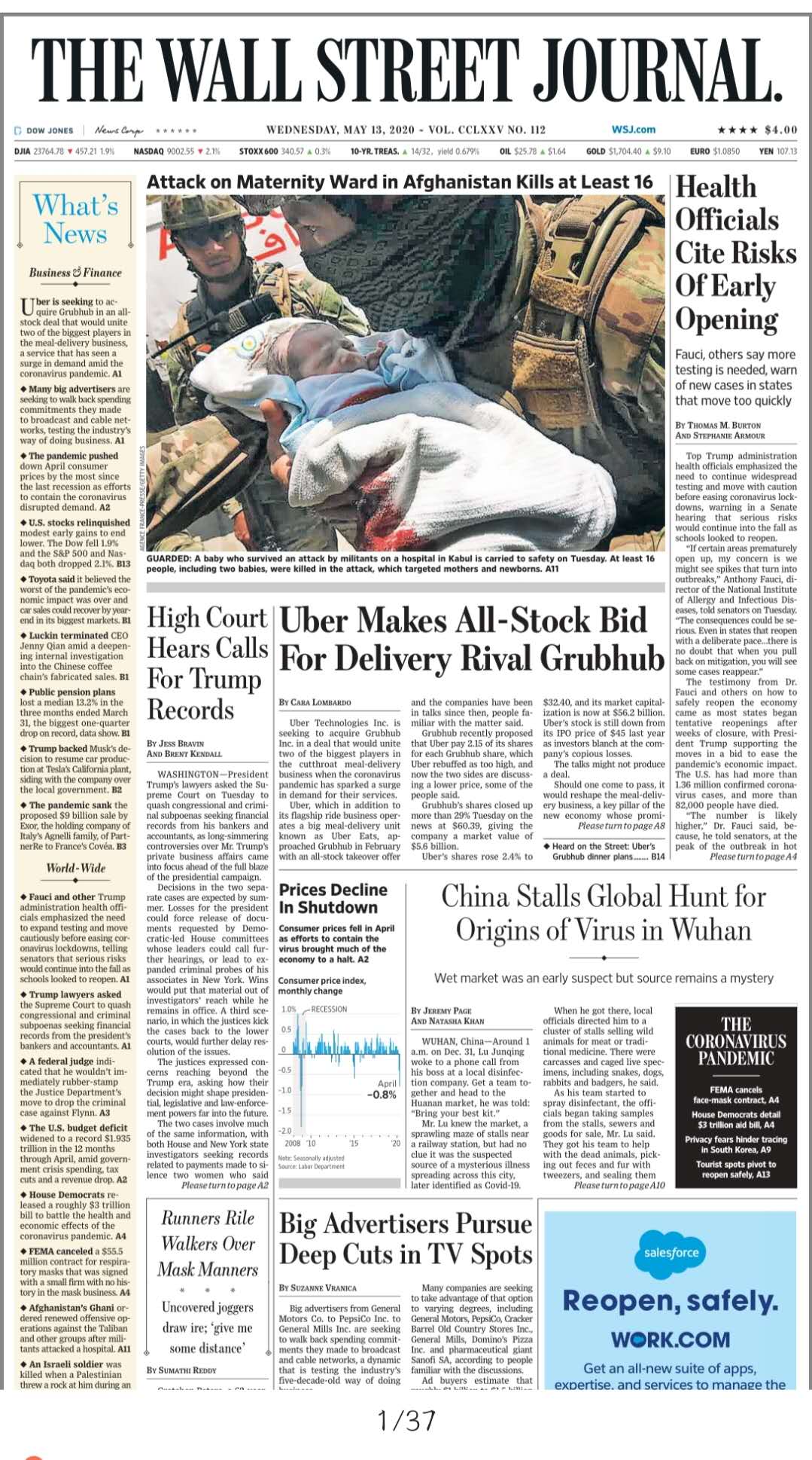 THE WALL STREET JOURNAL MAY 13, 2020