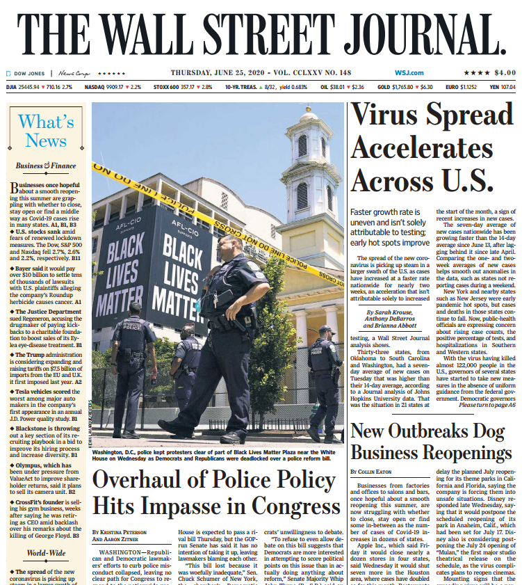 THE WALL STREET JOURNAL JUN 25, 2020