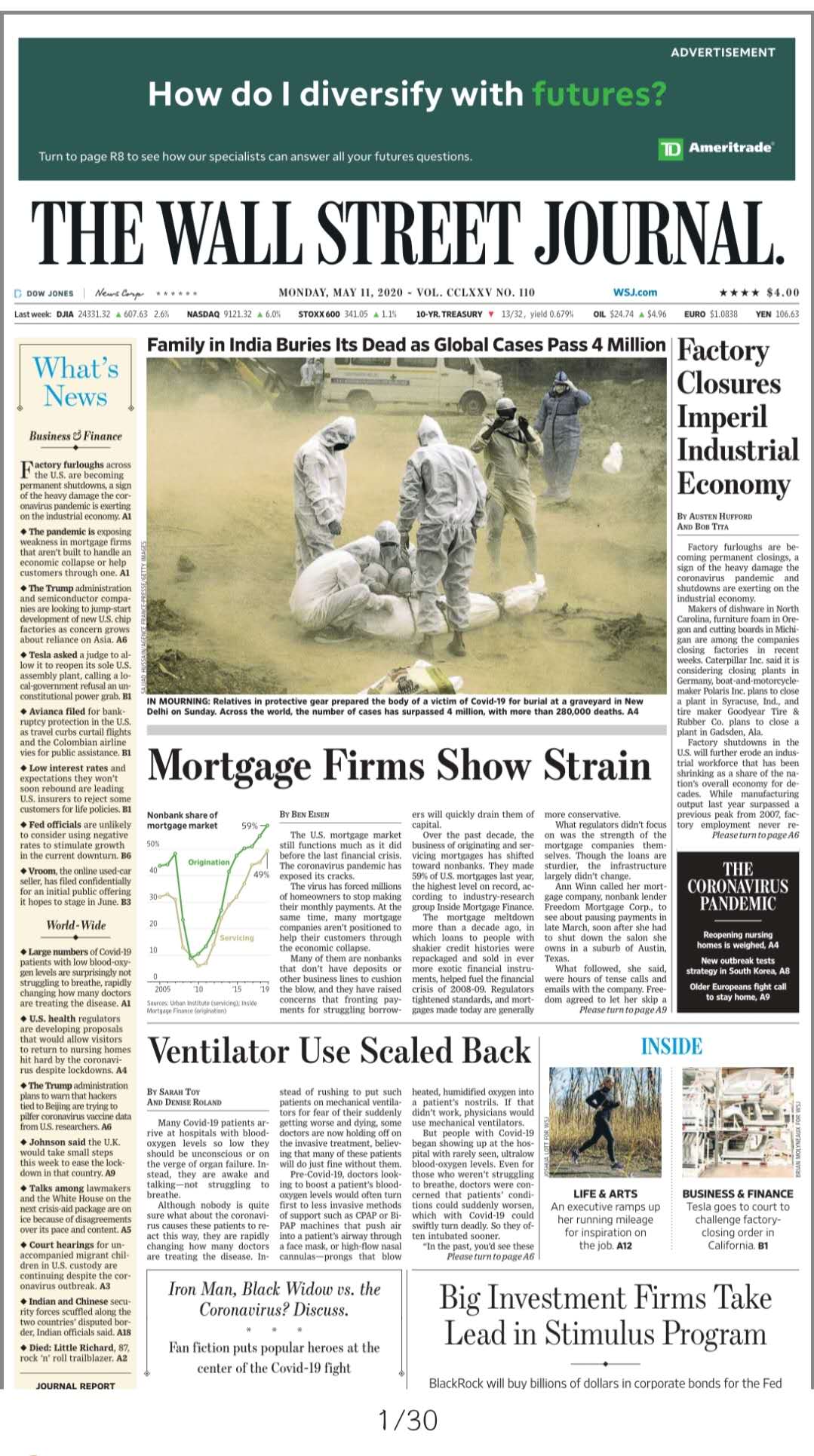 THE WALL STREET JOURNAL MAY 11, 2020